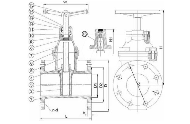 JIS 10K Non-Rising Stem Resilient Seated Gate Valve